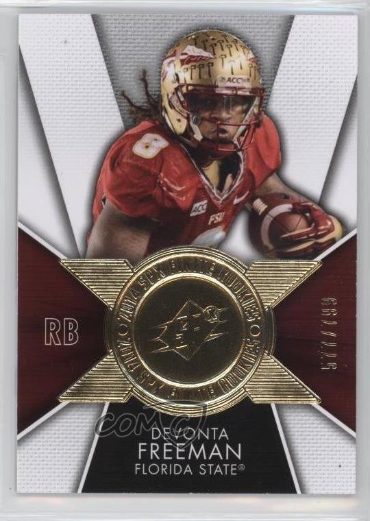 2014 SPx Finite 577/799 Devonta Freeman #FI-DF Rookie RC 1x9