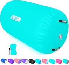 1 PCS Gymnastics Barrel Air Roller Inflatable Tumbling Mat Back Handspring Train