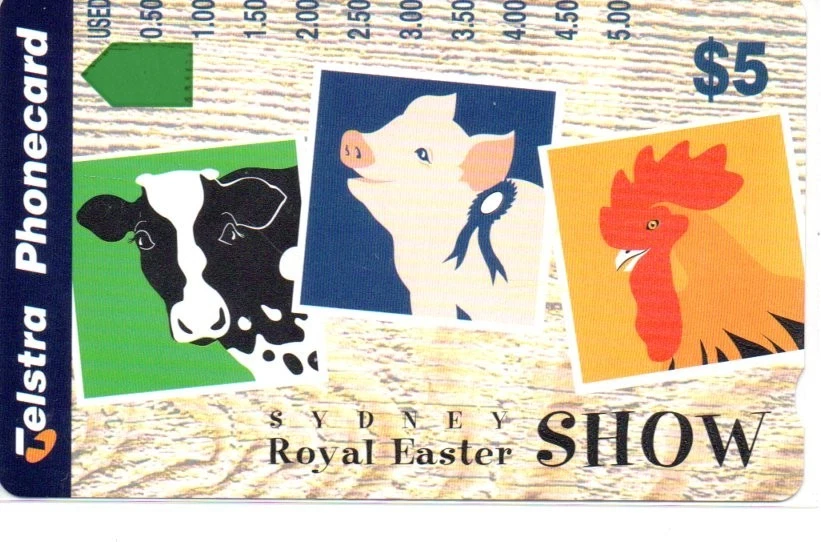 Telstra $5 Mint Phonecard -Sydney Royal Easter Show