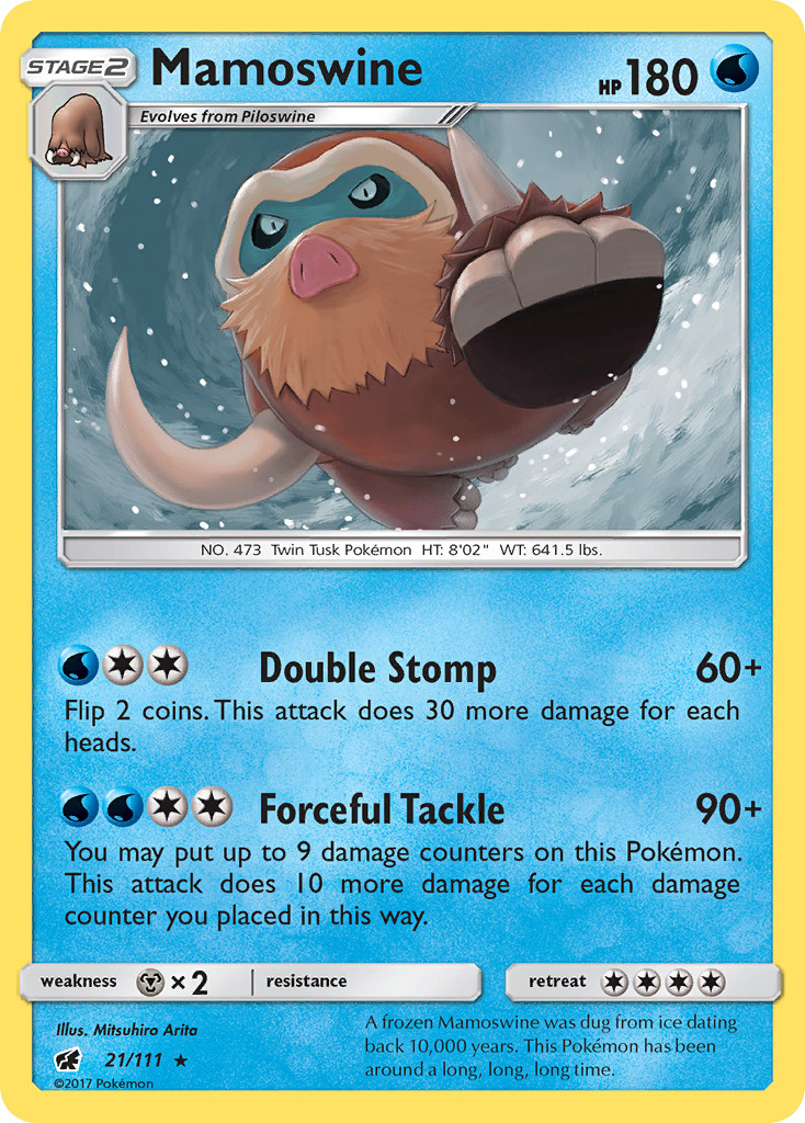 Mamoswine 21/111 Crimson Invasion Rare Pokemon NM/M