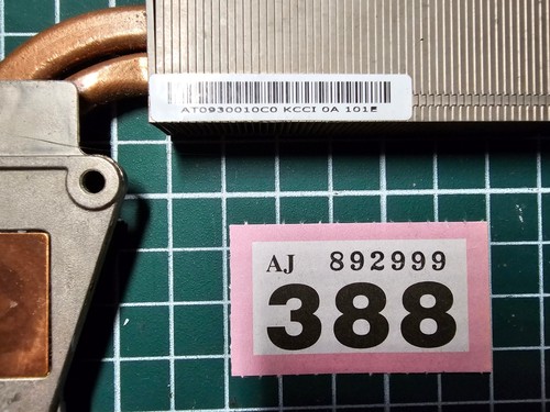 Toshiba Satellite L500D CPU Cooling Heatsink AT0930010C0 - Picture 3 of 3