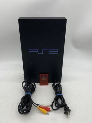 Sony PlayStation 2 SCPH-39001 Black Console PS2 Tested 8GB Card, Cords Included