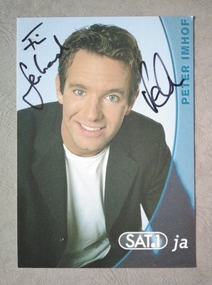 16273 Peter Imhof SAT.1 Autograph Card Original Signed
