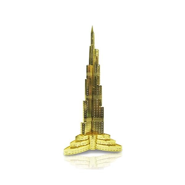 Tenyo Metallic Nano Puzzle Gold Series Burj Khalifa Model Kit Official Japan