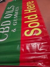1 banners CBD SHOP 3ftx6ft vinyl banner /grommets CBD SOLD Here indoor outdoor
