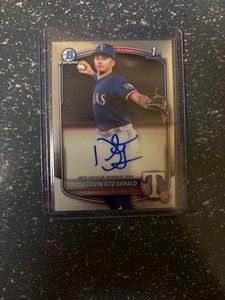 2025 Bowman Chrome Devin Fitz-Gerald 1st Chrome Auto Rangers 