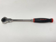 Snap-on 38 Round Head Swivel Ratchet Red Soft Grip Fhnf100 Usa