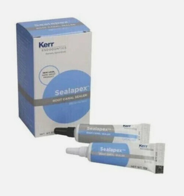 Kerr Sealapex Canal Sealant Base & Catalyst Tubes In Endo - Dental