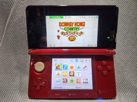 Nintendo 3DS Red Handheld Console System w/ Charger Tested & Working