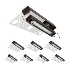 GKOLED 8-Pack Replaceable 6.8" LED Hardscape Lights, Low Voltage Retaining Wall