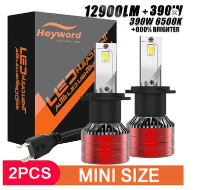 Glühbirnen LED Auto H7 H4 H11 9005: Set Leuchttürme Weiß 6500K Canbus (2 Pcs) - Bild 1 von 4