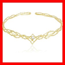 Rhinestone Fairy Crown for Women Crystal Elf Crown Silver/Gold Circlet Costum...