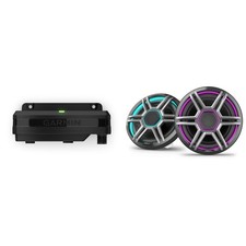 Garmin Fusion Apollo AP-FL77SPG 7.7" LED Marine Speakers Sport Grills, Gray, ...