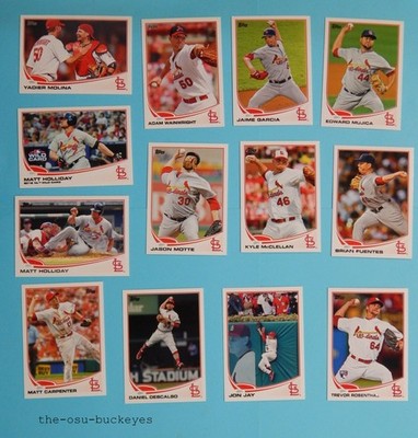 2013 Topps St. Louis Cardinals Team Set 23 Cards Molina Combine Shipping a