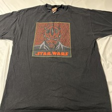 Vintage Star Wars 1999 Episode 1 Darth Maul Sith T-shirt Size XL