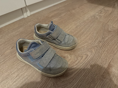 Superfit Kinderschuhe 25 Mädchen Blau Glitzer Sneaker