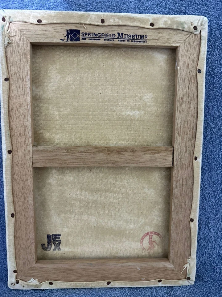 Pintura DR. SEUSS óleo sobre lienzo firmada estampada vintage Foto 2 de 4