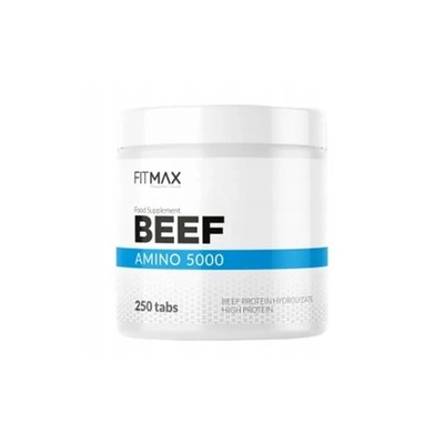 Fitmax Beef Amino 5000 Beef Protein Hydrolisat 250 Tabletten Muskelaufbau