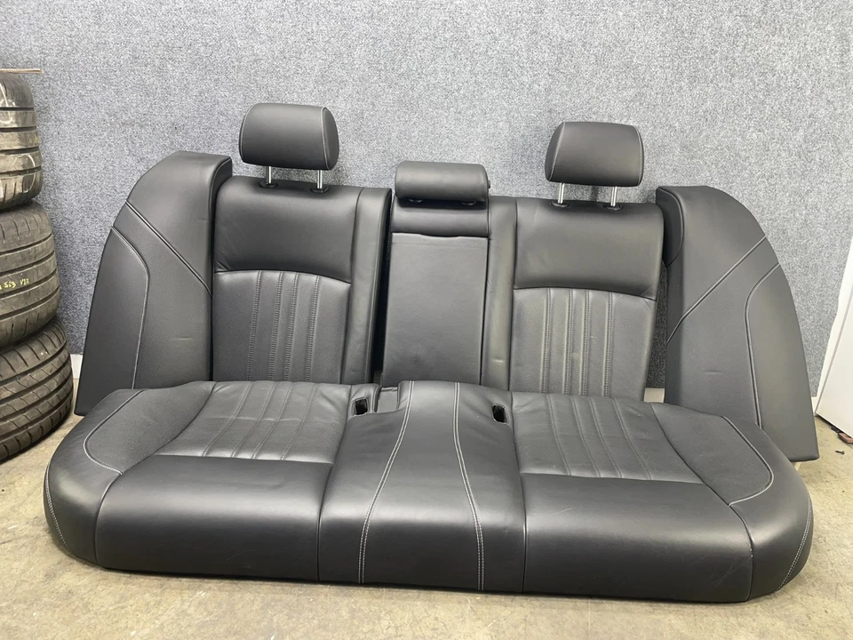 BMW 12-16 F10 M5 PERFORATED NAPPA LEATHER SEATS PURE METAL SILVER EDITION OEM - Image 3 of 4