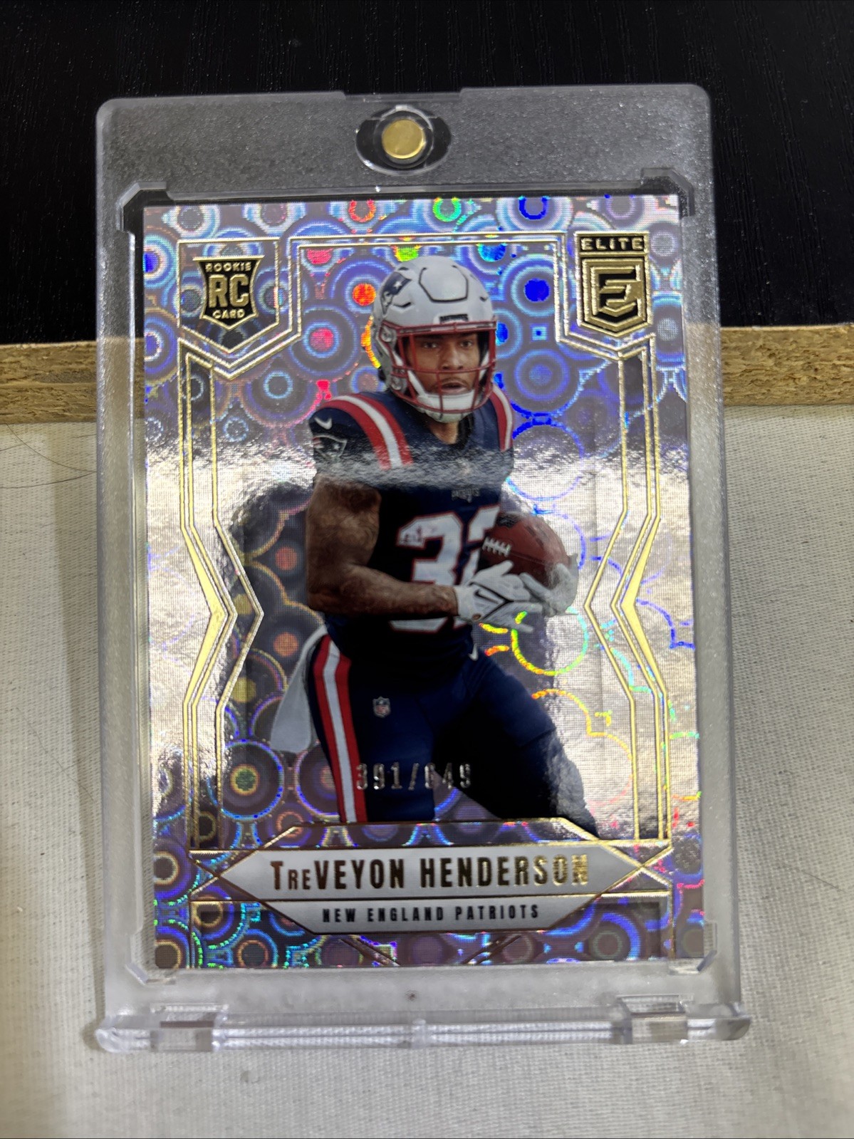 2025 Donruss Elite TreVeyon Henderson #152 (RC) Lavender Pyramids /649 Patriots