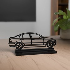 BMW 3er Limousine E46 Modell 3D Dekoration -  Geschenk für Autoliebhaber