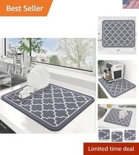Dish Drying Mat Super Absorbent Drying Mat Large Dish Drying Mats for Kitchen...