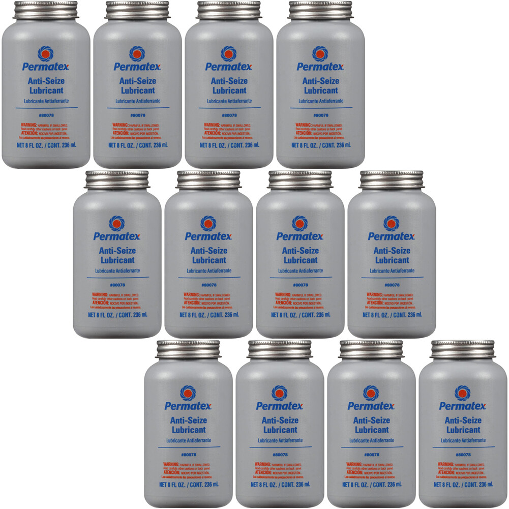 Permatex 80078 AntiSeize Lubricant Set with Brush Top Bottle 96oz (12