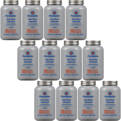 Permatex 80078 Anti-Seize Lubricant Set with Brush Top Bottle 96oz (12 x 8oz)