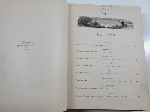 Antikes Klee Strand Kinder Hardcover Buch 1880 Erstausgabe mit Geschichte - Bild 8 von 10