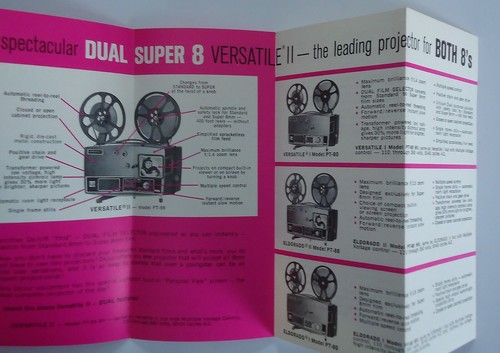 DeJur Instant Dual Super 8 vielseitige Projektoren Ordner 1966 Amsco Werbung - Bild 2 von 2