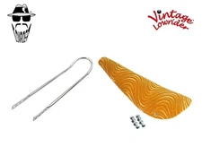 20" ORIGINAL LOWRIDER Velour Gold Banana Seat W/Chrome SissyBar 20" Bicycle