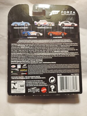 HOT WHEELS CAR CULTURE FORZA MOTORSPORTS 16 FORD GT RACE A15