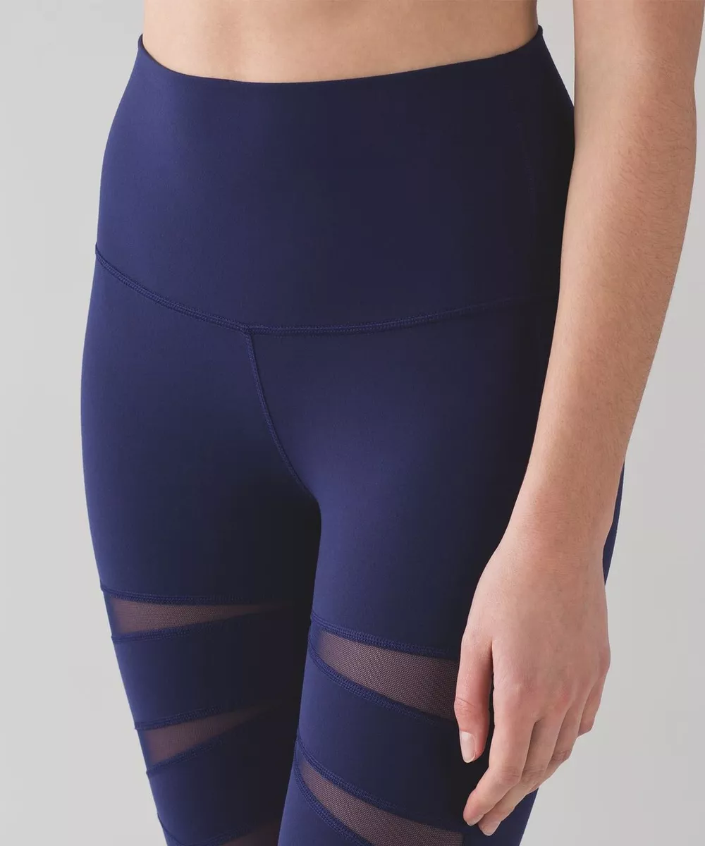 Lululemon Women Wunder Under High Rise Tight 25 Vintage Plum Size 4 EUC  W5BPAS