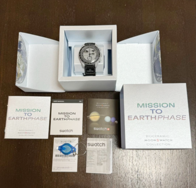 OMEGA × Swatch BIOCERAMIC MoonSwatch Mission to Earthphase OMEGA × Swatch BIOCERAMIC MoonSwatch Mission to Earthphase