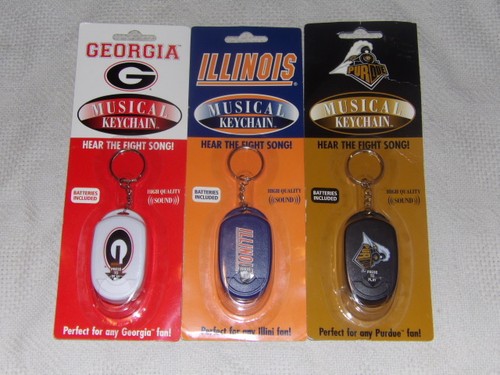NCAA VARIOUS TEAMS TALKING MUSICAL KEYCHAINS LSU TEXAS OSU NOTRE DAME NIP - Picture 5 of 39