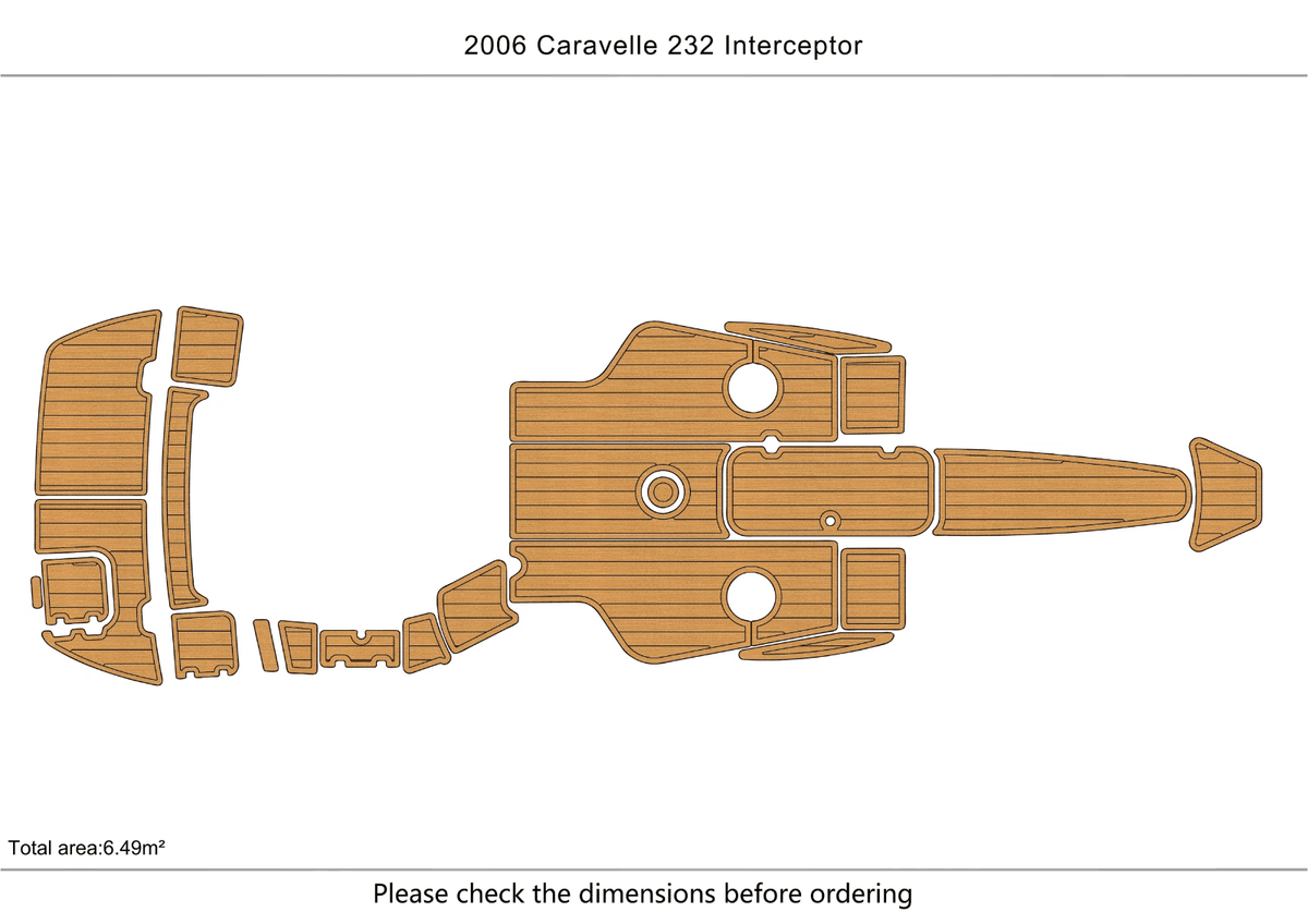 2006 Caravelle Interceptor 232 Swim Platform Cockpit Boat EVA Faux