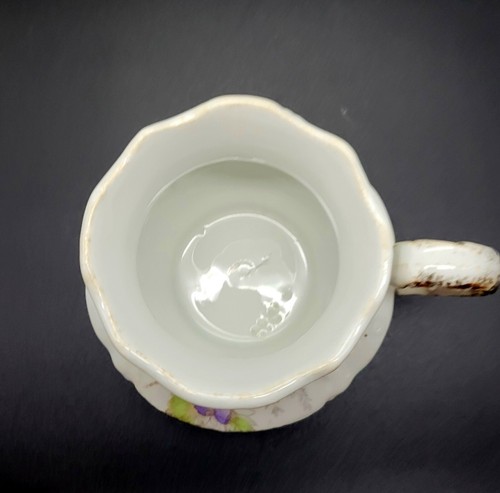 Antica tazza da barba in porcellana viola PPE Palestina orientale ceramica "Columbia" - Foto 4 di 10