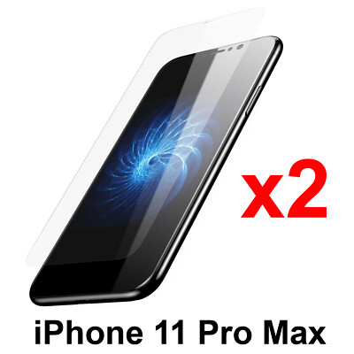 x2 Anti-scratch 4H PET film screen protector for Apple iphone 11 PRO MAX front