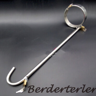 Restraint Neck Collar with Anal Butt Plug Adult Torture Sex Toys Hook Dildo  BDSM