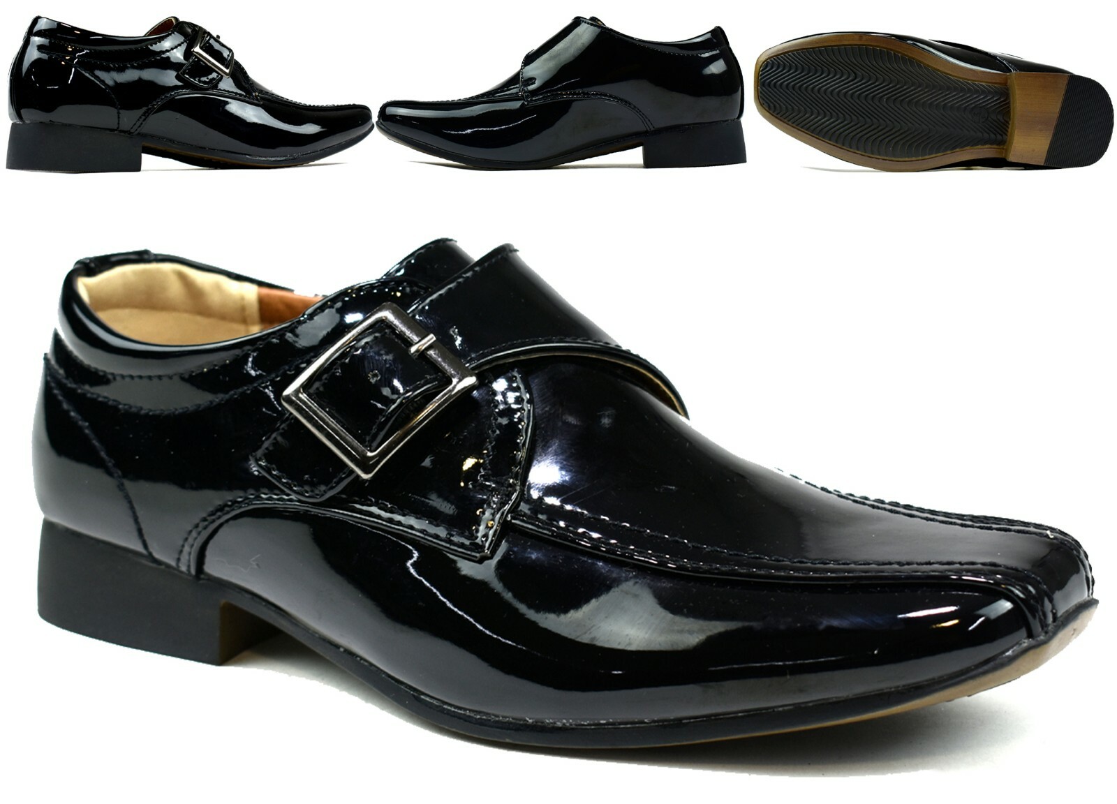 kids black party shoes