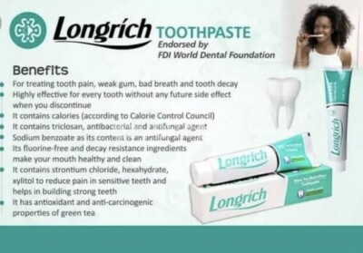 Longrich Zahnpasta  ohne Fluorid/ Longrich toothpaste without fluorid