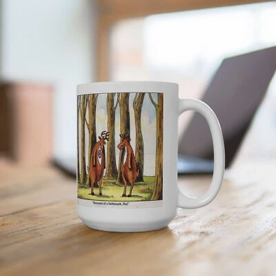 THE FAR SIDE Bummer of birthmark, Hal COFFEE MUG 1986 Gary Larson. Gift Mug