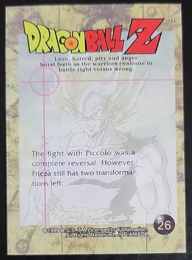 ドラゴンボールZ トレーディングカード No.26 Dragonball Z #26 Trading Card 1999 | eBay