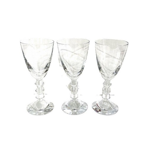 Baccarat Vega Wine Glass 3Piece Set Tableware Glass Free Shipping [Used] eBay
