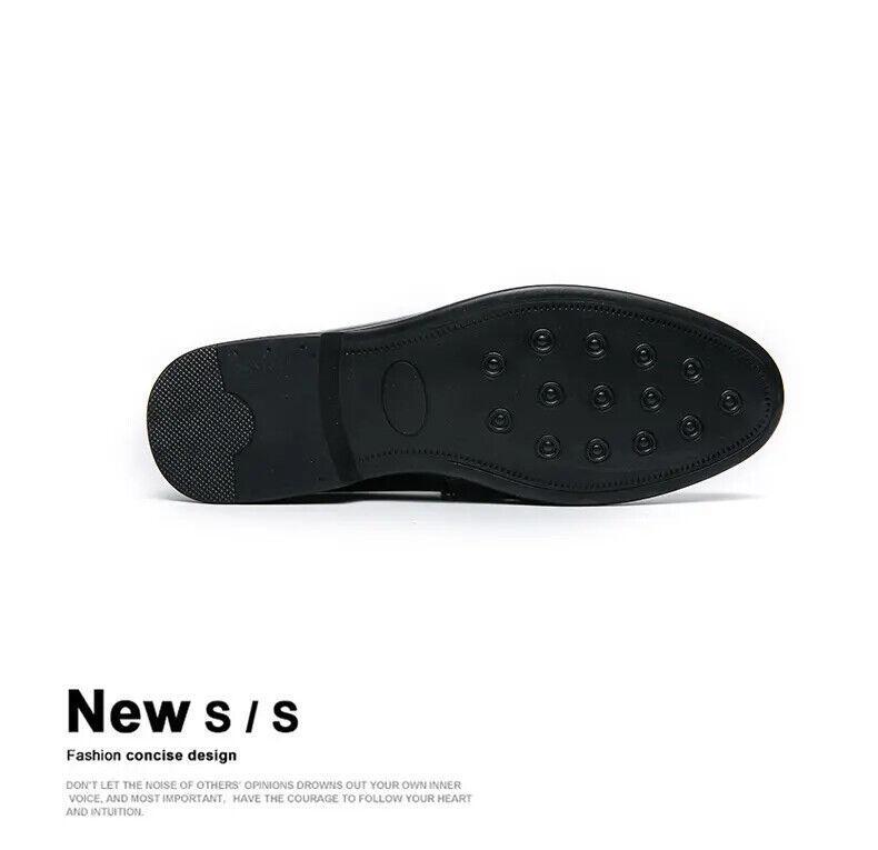 SAOLA Scarpe eleganti da uomo slip on velluto pelle punta rotonda Oxford stile britannico stringate