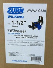 NEW ZURN 112-ZW209BP 1-1/2"" Pressure Reducing Valve With Low Flow Bypass DN410