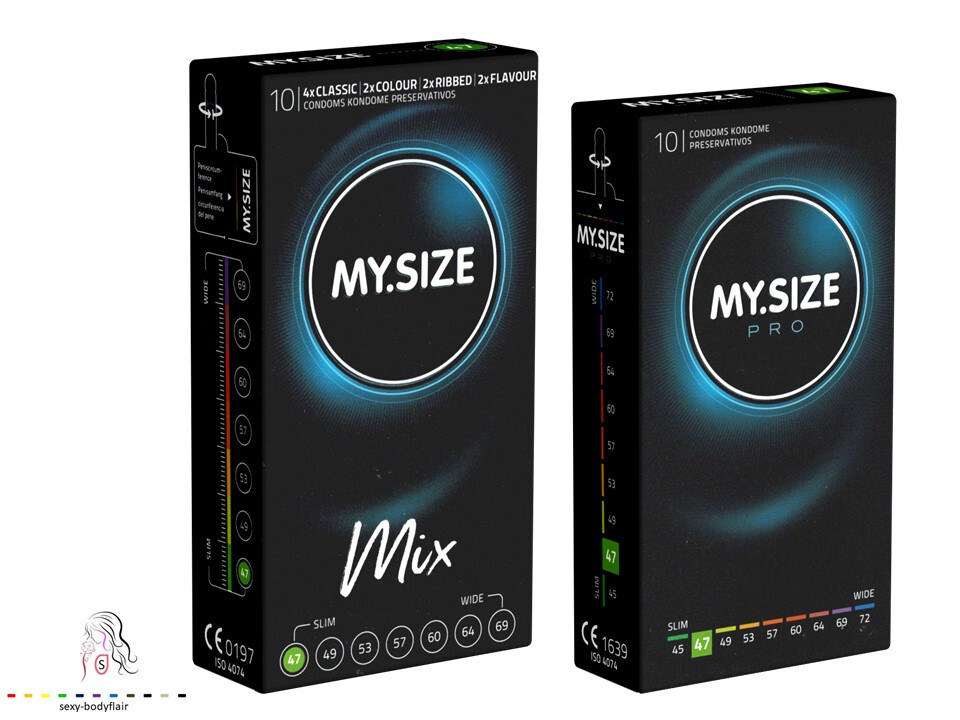 ♥ 20 My.Size pro + mix Kondome 47mm 2 x 10er Penis Condome