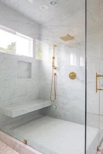 Floating Shower Bench - Kerdi-Board 2" - L20xW16xH2 - Support: walls and backet