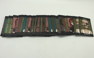 2008 Murder Mystery Mansion Game Replacement Pieces Parts Set 78 Suspect Cards