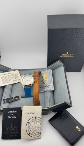 Corum 77.111.21 Temps Automatic Case Acier-Gold Case Full Set - Foto 12 di 14